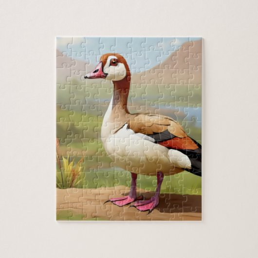 Egyptische Gans door water Legpuzzel (Verticaal)