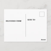 Egyptische Gans met eendjes Briefkaart (Achterkant)