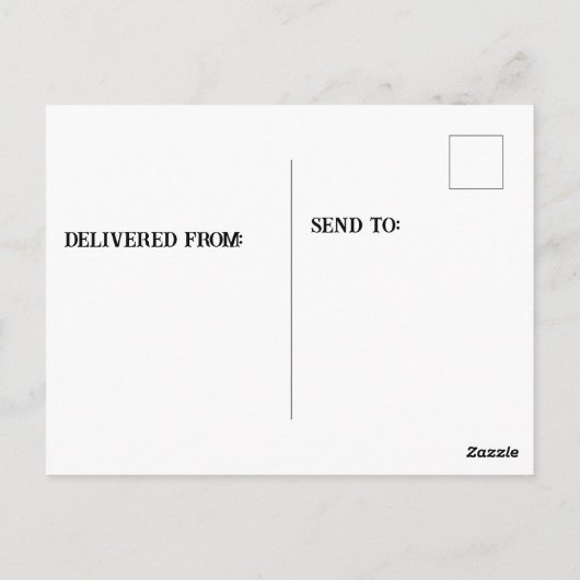 Egyptische Gans met eendjes Briefkaart (Achterkant)