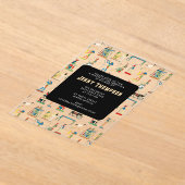  Egyptische geboortedag in Egypte Acryl Uitnodigingen (Laagn)