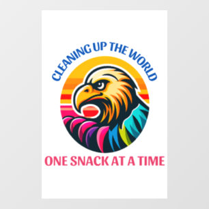Egyptische gier als symbool van intelligentie raamsticker