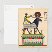 Egyptische god Amun-Ra Briefkaart (Voorkant / Achterkant)