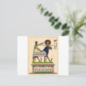 Egyptische god Amun-Ra Briefkaart (Staand voorkant)