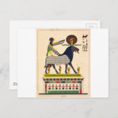 Egyptische god Amun-Ra Briefkaart (Voorkant / Achterkant)