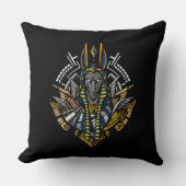 Egyptische god Anubis Ancient Wolf Pharaoh Kussen (Voorkant)