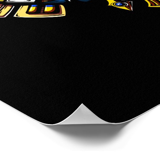 Egyptische god Anubis Ancient Wolf Pharaoh Poster (Hoek)