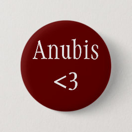 Egyptische God - Anubis liefdesbadge Ronde Button 5,7 Cm