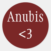 Egyptische god Anubis Love sticker