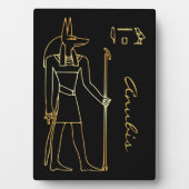 Egyptische god Anubis Pagan Altar Fotoplaat (voorkant)
