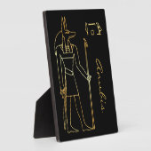 Egyptische god Anubis Pagan Altar Fotoplaat (Zijkant)