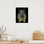 Egyptische god Anubis Poster (Keuken)