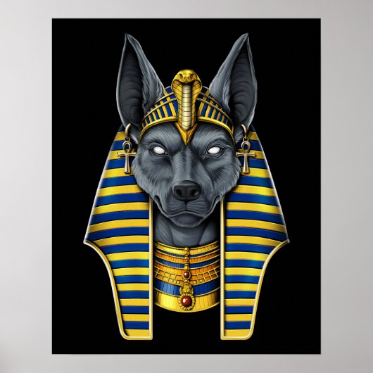 Egyptische god Anubis Poster (Voorkant)
