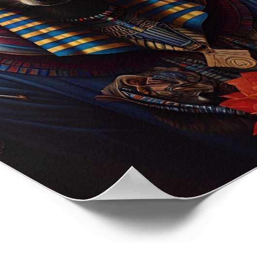 Egyptische god Anubis Poster (Hoek)