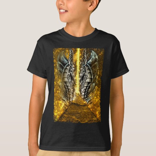 Egyptische God Anubis Pyramide esthetisch T-shirt (Voorkant)
