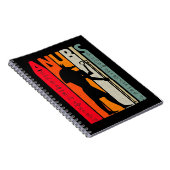 Egyptische god Anubis Retro Egypt Hieroglyphs Notitieboek (Rechterzijde)