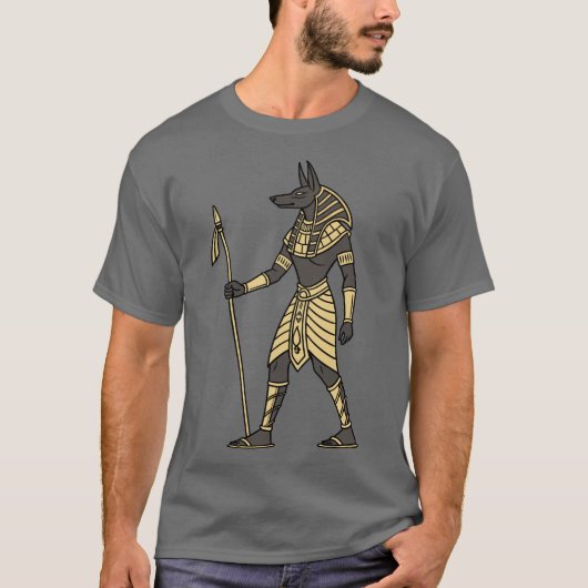 Egyptische God Anubis T-shirt (Voorkant)