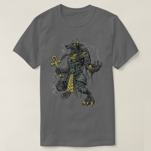 Egyptische god Anubis T-shirt (Design voorkant)