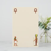 Egyptische God en godin Briefpapier (Staand voorkant)