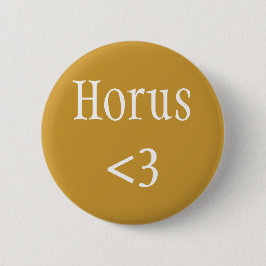 Egyptische God - Horus <3 badge Ronde Button 5,7 Cm