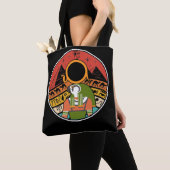 Egyptische god Horus Falcon Egypt Pyramids Tote Bag (Dichtbij)