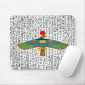 Egyptische god Horus Hawk Mousepad Muismat (Met muis)