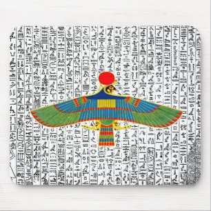 Egyptische god Horus Hawk Mousepad Muismat