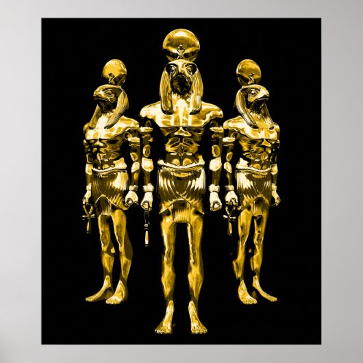 Egyptische god Horus Poster (Voorkant)