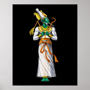 Egyptische God Osiris Poster