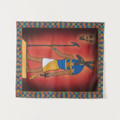 Egyptische god Seth Wall opgehangen Wandkleed (Voorkant (horizontaal))