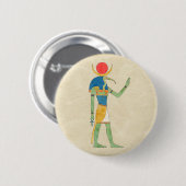 Egyptische God Thoth  Illustratie Ronde Button 5,7 Cm (Voorkant /achterkant)