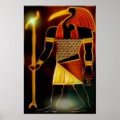 Egyptische god Thoth Poster (Voorkant)