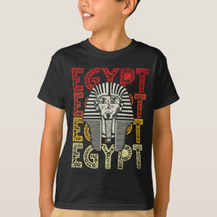 Egyptische god Tutankhamun Retro Egypt Farao T-shirt