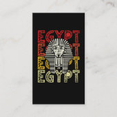 Egyptische god Tutankhamun Retro Egypt Farao Visitekaartje (Voorkant)
