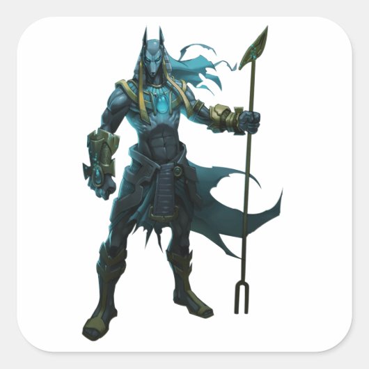 Egyptische God Vierkante Sticker (Voorkant)