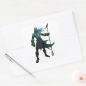 Egyptische God Vierkante Sticker (Envelop)