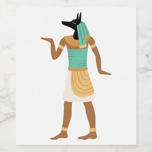 Egyptische God Wijn Etiket (Enkel label)