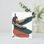 Egyptische Goddess Maat Briefkaart (Staand voorkant)