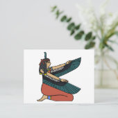 Egyptische Goddess Maat Briefkaart (Staand voorkant)
