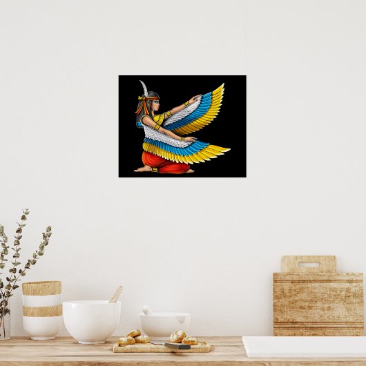 Egyptische Goddess Maat Poster (Keuken)