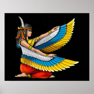 Egyptische Goddess Maat Poster
