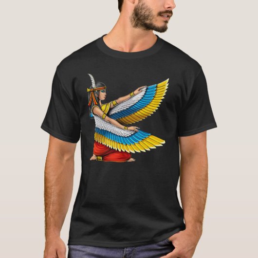 Egyptische Goddess Maat T-shirt (Voorkant)