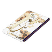 Egyptische Goddess Sketched Flexible koelkast Magneet (Linkerzijde)