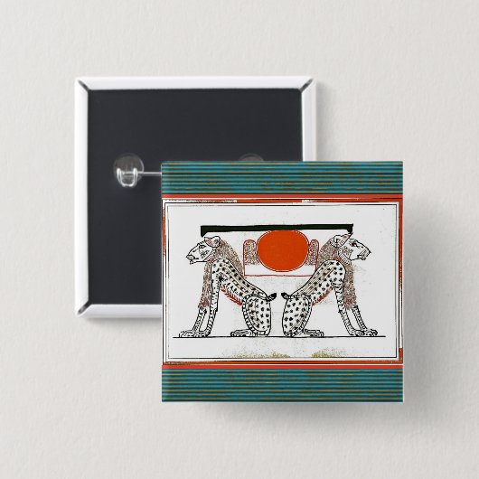 Egyptische goden Button (Voorkant /achterkant)