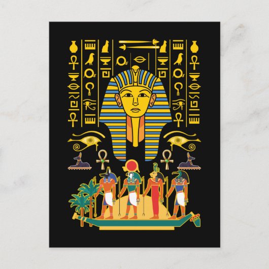 Egyptische goden Egyptische Farao Deities Anubis H Briefkaart (Voorkant)