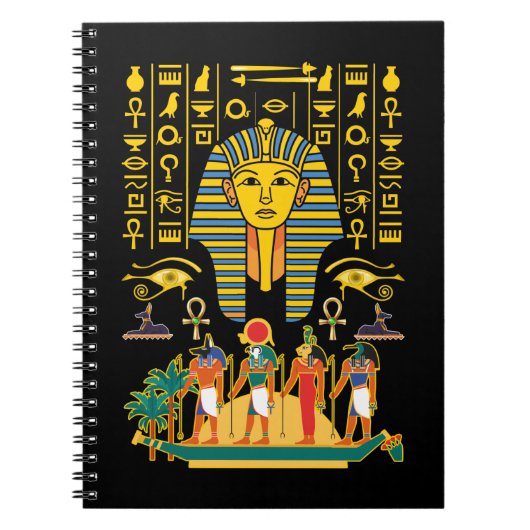 Egyptische goden Egyptische Farao Deities Anubis H Notitieboek (Voorkant)