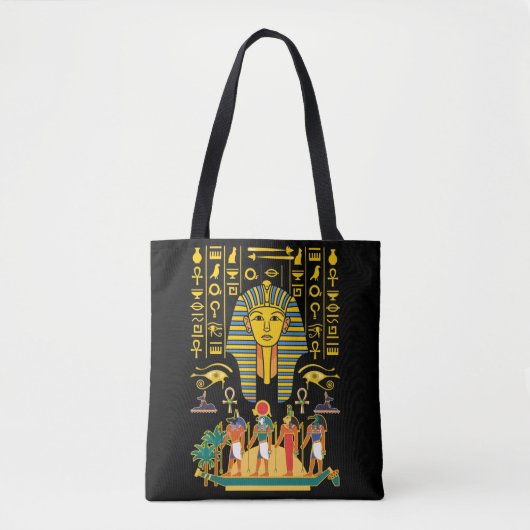 Egyptische goden Egyptische Farao Deities Anubis H Tote Bag (Voorkant)