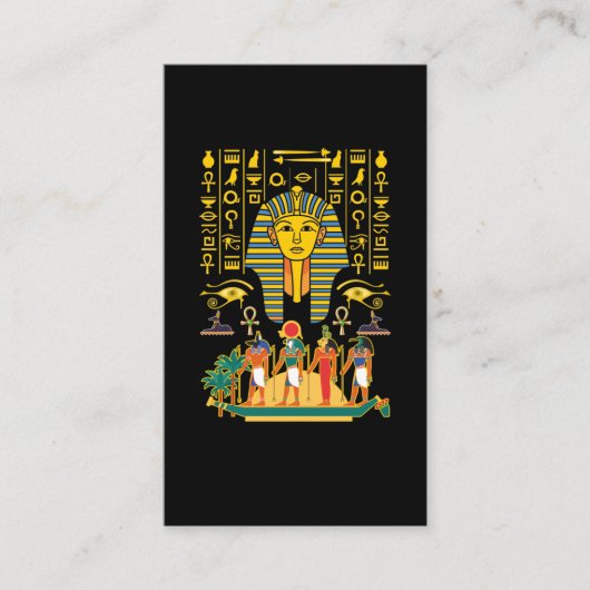 Egyptische goden Egyptische Farao Deities Anubis H Visitekaartje (Voorkant)
