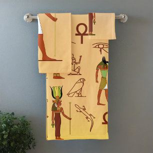 Egyptische goden en goden bad handdoek