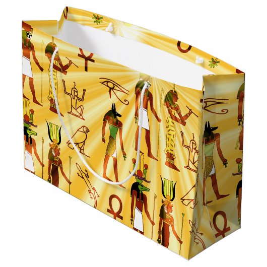 Egyptische goden en goden groot cadeauzakje (Achterkant Gekanteld)