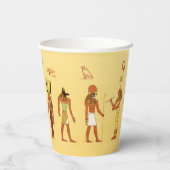 Egyptische goden en goden papieren bekers (Achterkant)